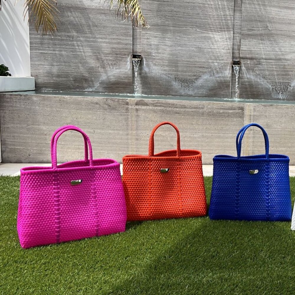 Woven Neoprene Beach Tote